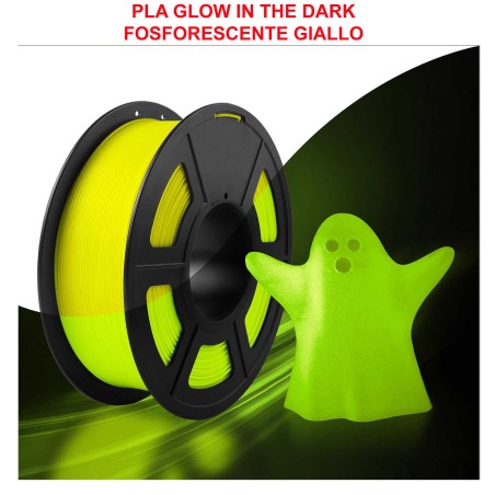 pla glowfill fosforescente luce al buio design characters cosplay ludico