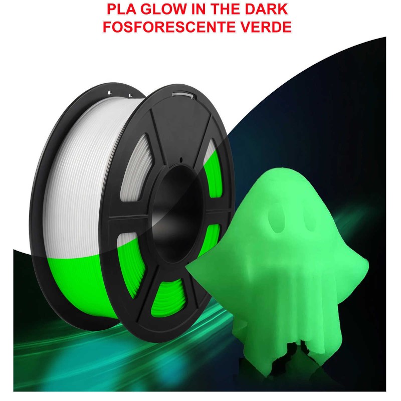 pla glowfill fosforescente luce al buio design characters cosplay ludico