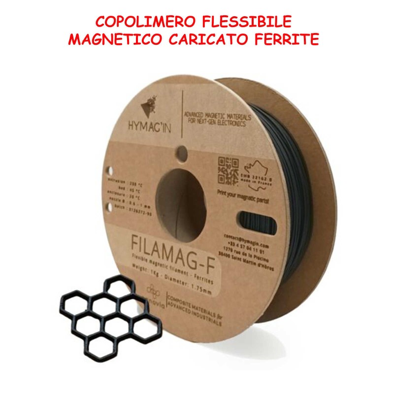 FILO STAMPA 3D FILAMAG NANOVIA ELETTROMAGNETICO FLESSIBILE