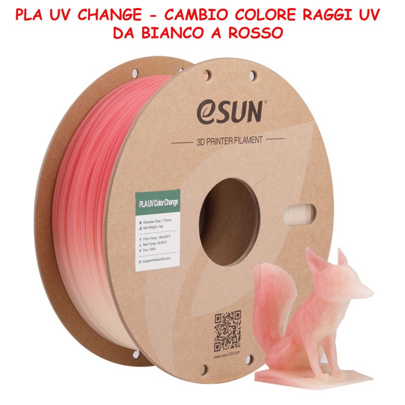 pla uv change cambio colore luce solare