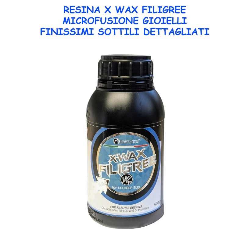 resina bluecast x wax filigree speciale cera pura elevato dettaglio stabilita dimensionale gioielli filigrana