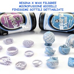 resina bluecast x wax filigree speciale cera pura elevato dettaglio stabilita dimensionale gioielli filigrana