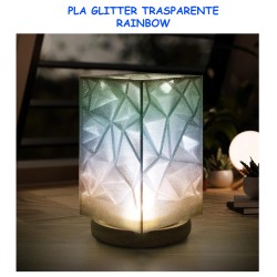 pla glitter trasparente rainbow design mockup ludico cosplay characters action figures