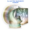 pla glitter trasparente rainbow design mockup ludico cosplay characters action figures