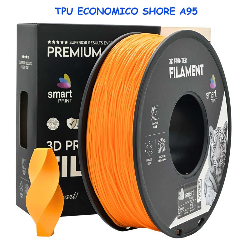 gomma tpu A95 robotica domotica design meccanica droni resistenza chimica temperature raggi uv