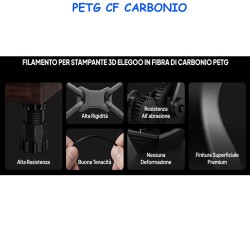 petg carbonio resistenza meccanica finitura no layer usi meccanici cosplay design droni