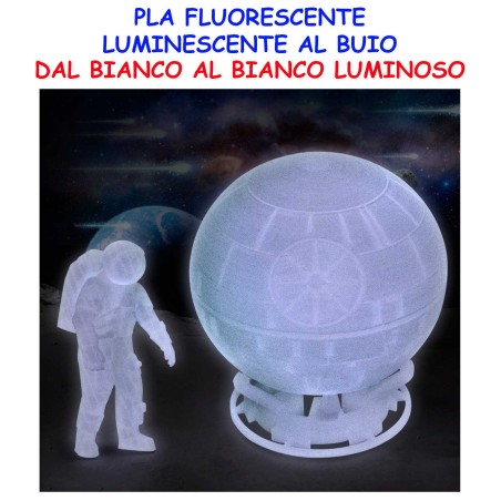 pla glowfill fosforescente luce al buio design characters cosplay ludico