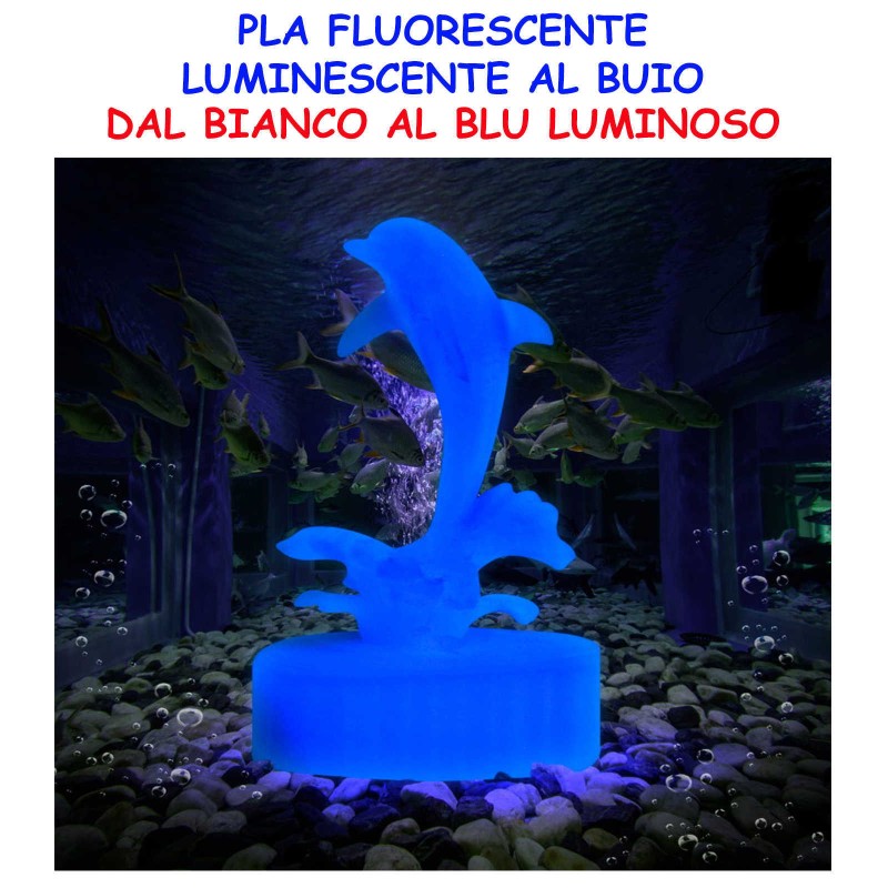 pla glowfill fosforescente luce al buio design characters cosplay ludico